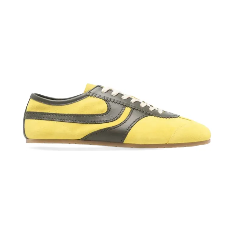 Dries Van Noten Leather Sneakers Yellow (261-021726-0126-202)