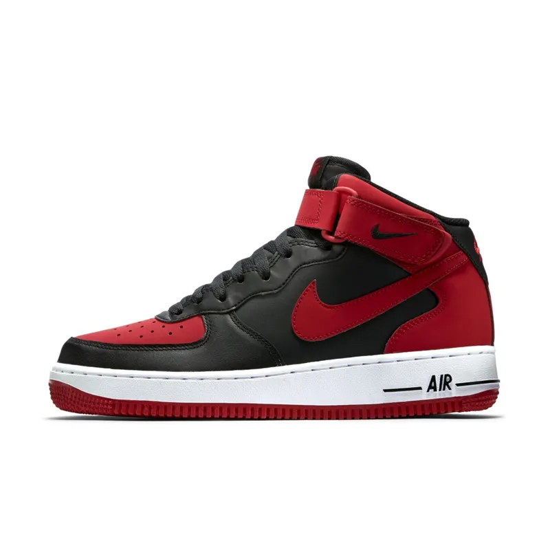 Nike Air Force 1 Mid Bred Black/Gym Red-White (315123-029)