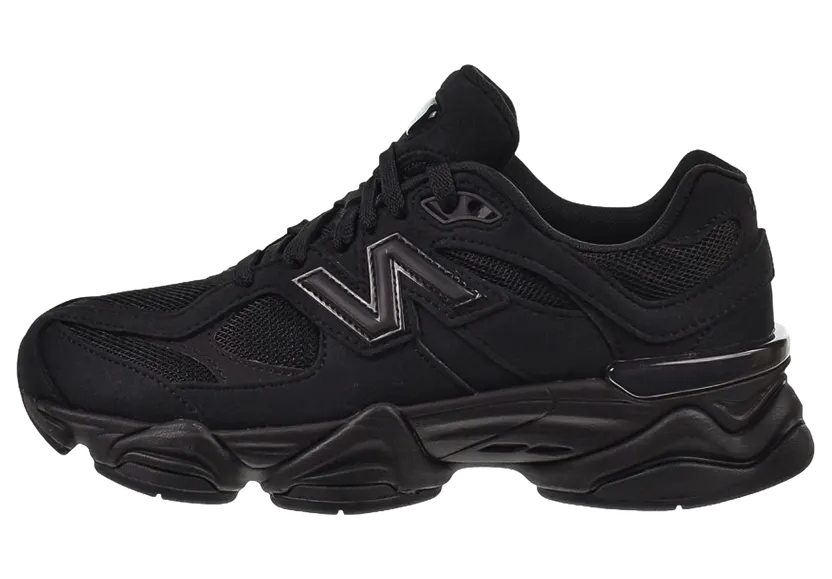 New Balance 9060 Wide GS “Triple Black” (GC9060BBW)