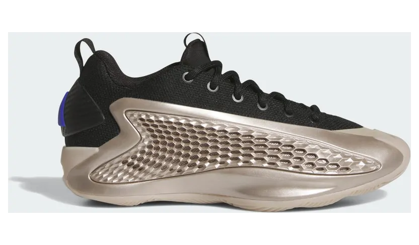 Adidas Anthony Edwards 1 Low Sportschoenen Kids Champagne Met. / Core Black / Lucid Blue (JQ6132)