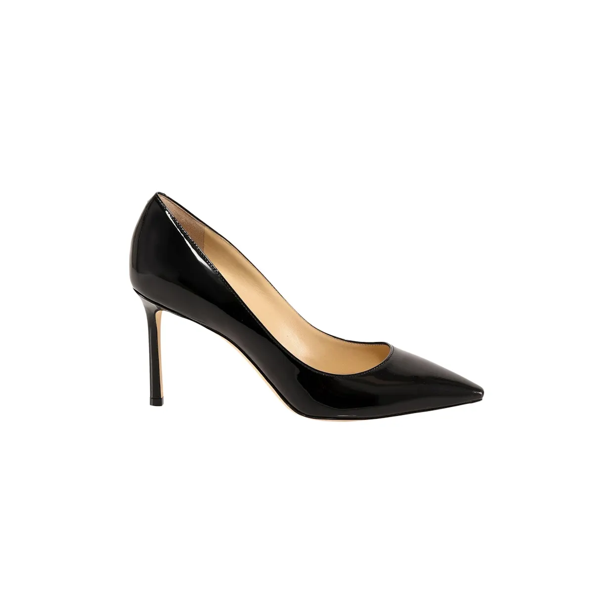 Jimmy Choo Romy 85mm Pump Black Patent Leather (ROMY85PAT#BLACK)