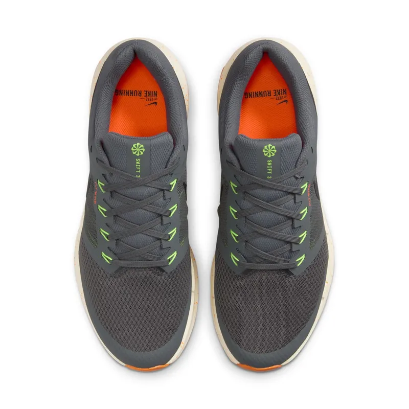 Nike Run Swift 3 Iron Grey Total Orange Volt Black (HV5226-068)