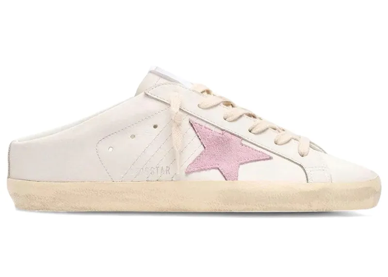Golden Goose Super-Star Sabot Milk White Lilac (GWF00110.F008681.12519)