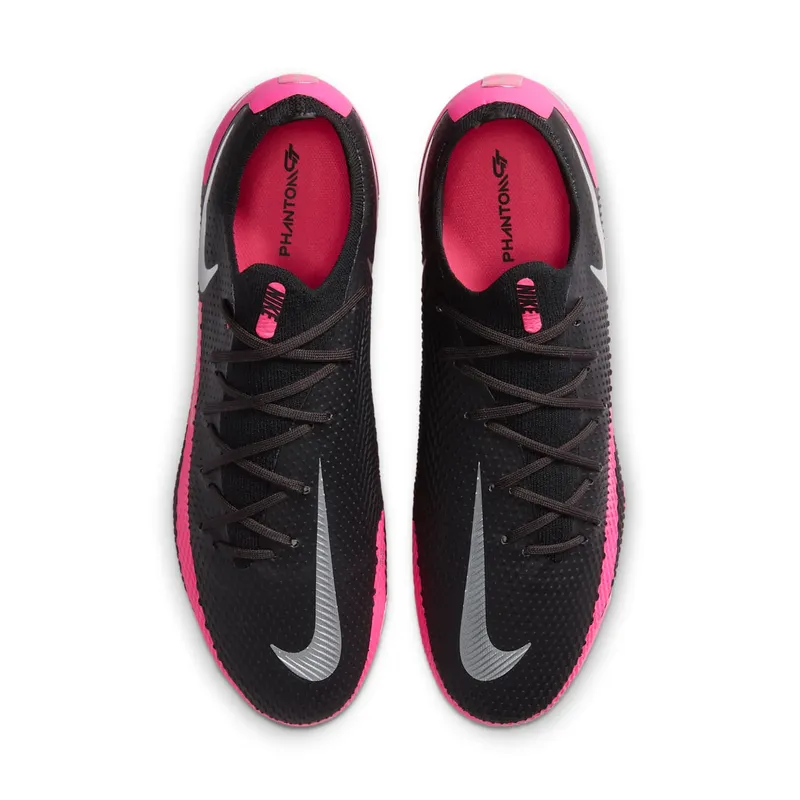 Nike Phantom GT Pro FG Black Pink Blast Black/Pink Blast-Metallic Silver (CK8451-006)