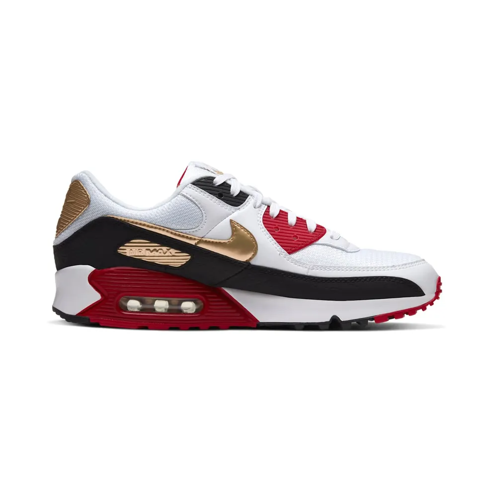 Nike Air Max 90 Tokyo Olympics (2020) White/Metallic Gold-Black (CU3005-171)