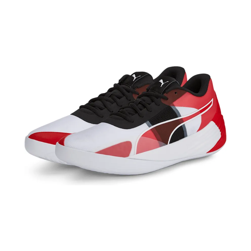 Puma Fusion Nitro Team Basketball Shoes White/Red (377035-02)