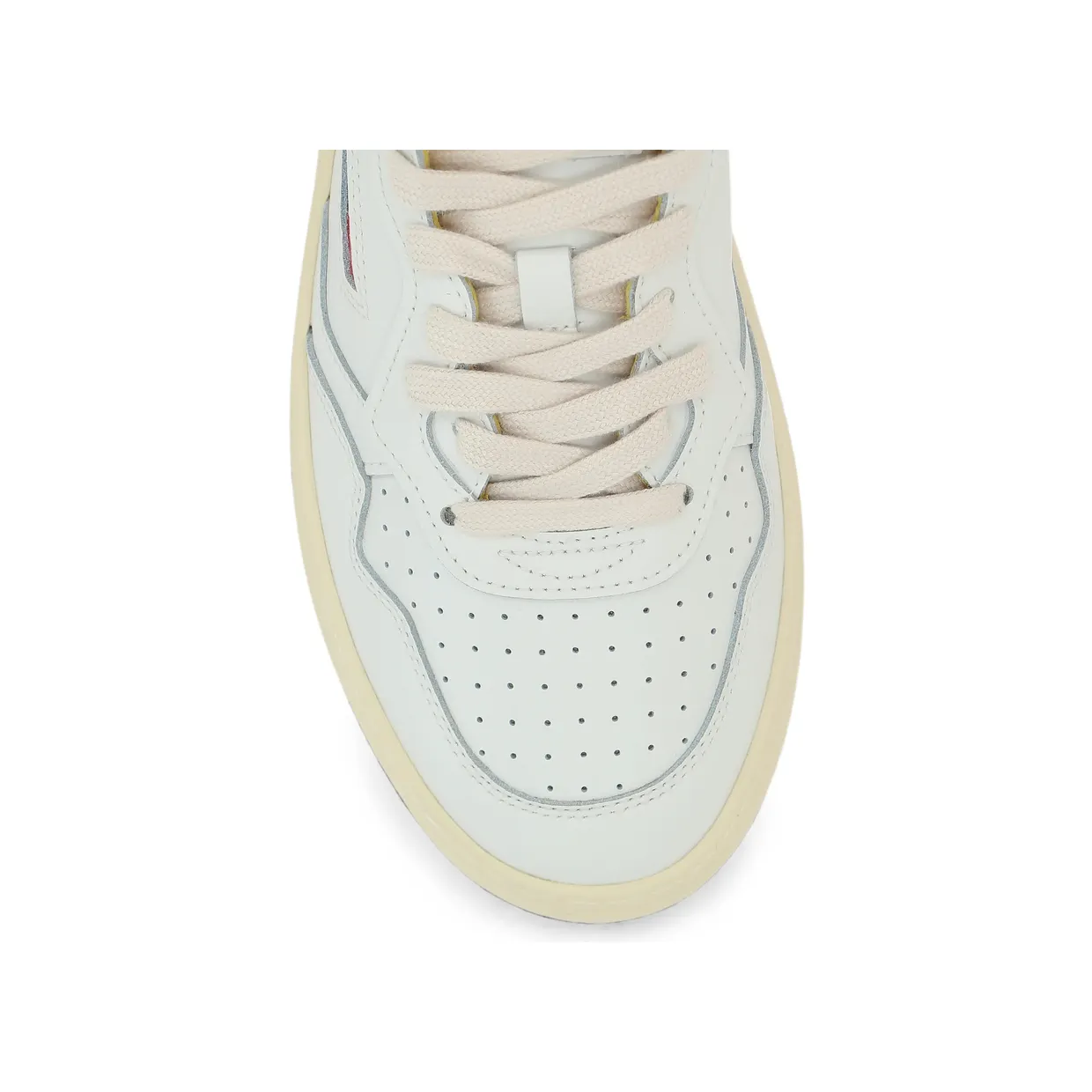 Autry Medalist Perforated Leather “White/Yellow” (AULM ML07) (3)