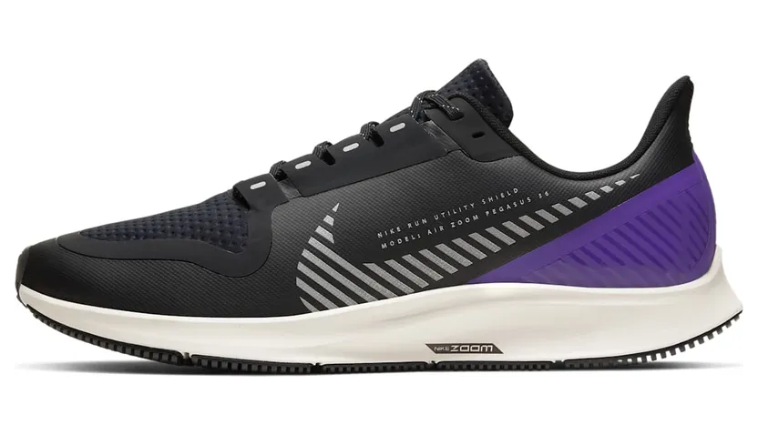 Nike Air Zoom Pegasus 36 Shield Black Voltage Purple (AQ8005-002)