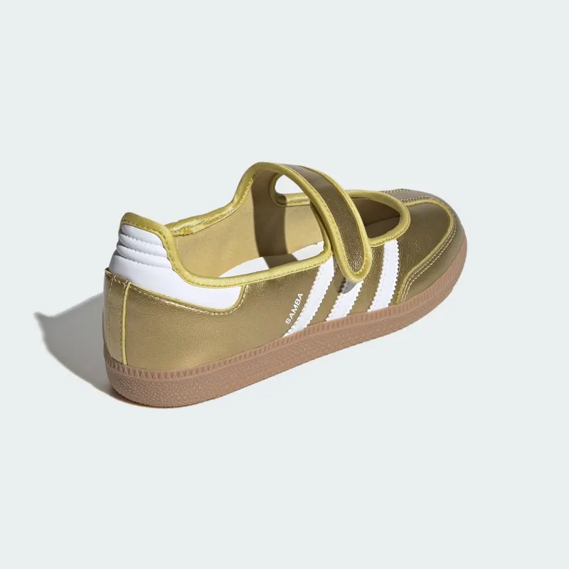 Adidas Samba Jane Gold Metallic / Cloud White / Gum (IH6599)