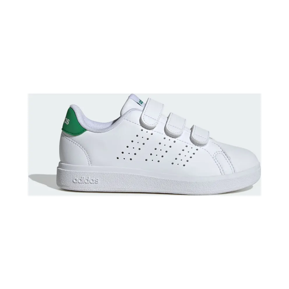 Adidas Advantage Base 2.0 Kids Cloud White / Cloud White / Green (IE9019)