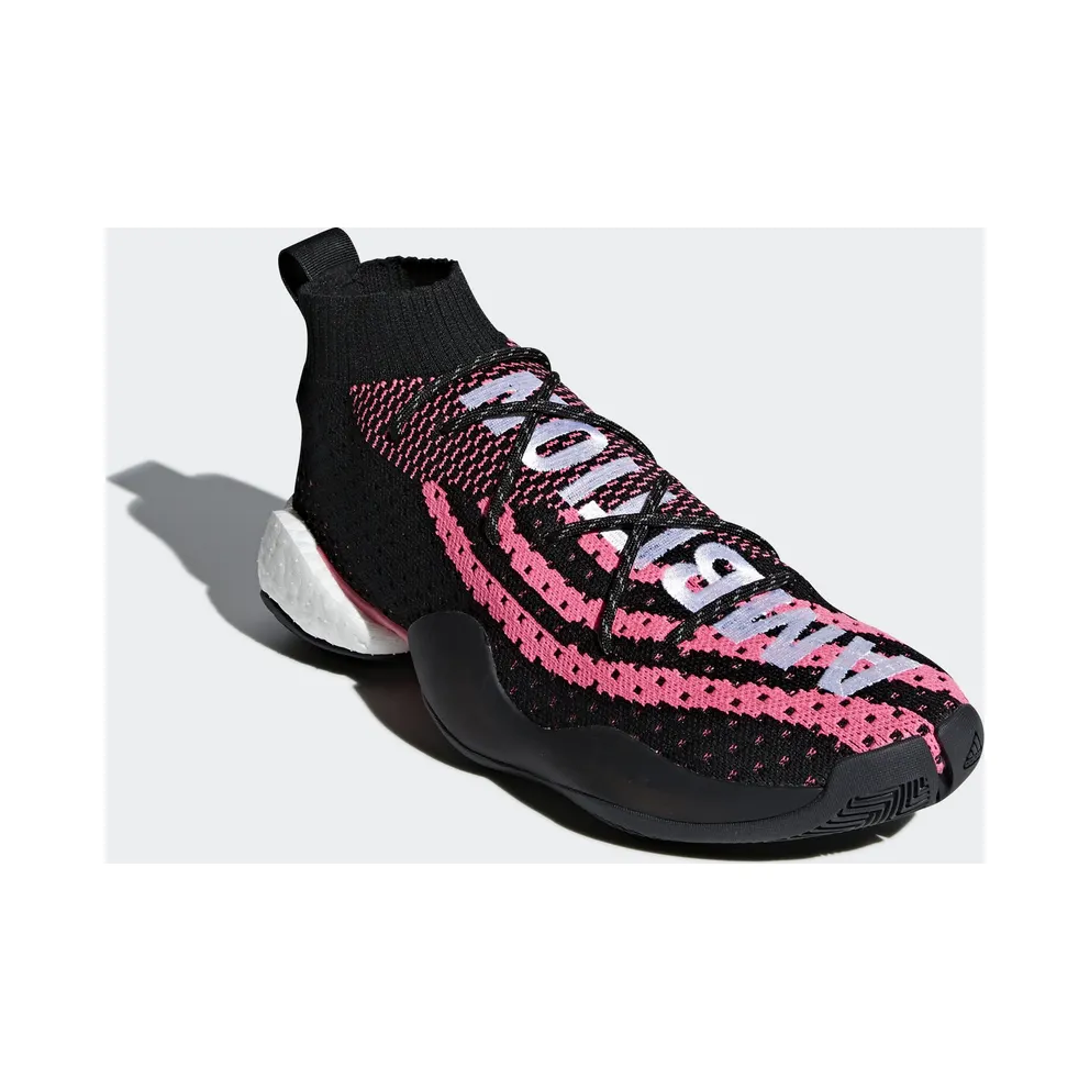 adidas Crazy BYW LVL X Pharrell Ambition Black Core Black/Footwear White/Solar Pink (G28182)