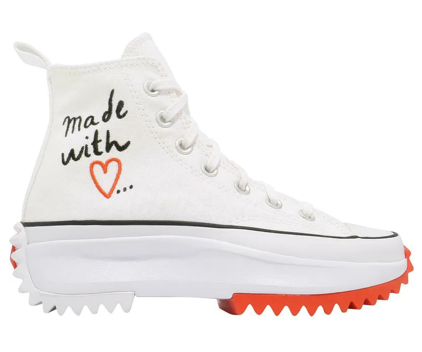 Converse Run Star Hike Hi Made with Love White (W) (571874C)