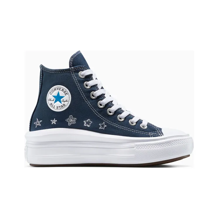 Converse Chuck Taylor All Star Move Platform Doodle Stars Navy Navy/Navy/White (A15571C)
