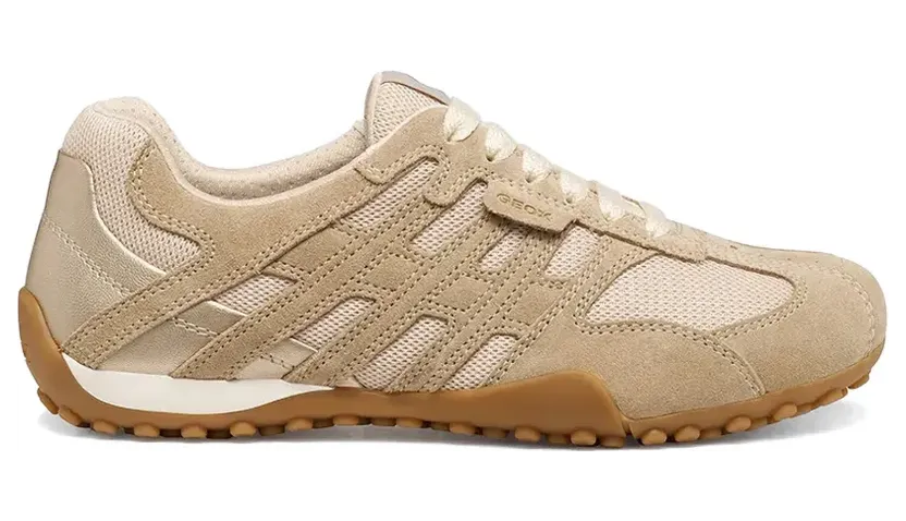 Geox Sneakers met mesh vlakken – Beige (D65B0A01422C1S5K)