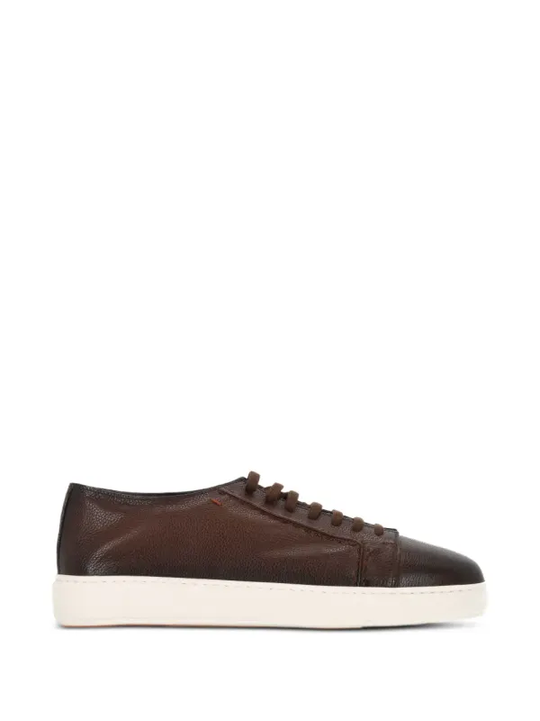 Santoni aus gekörntem Leder – Brown (MBCD22223BARKEVRT50)