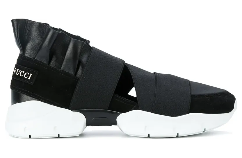 Pucci Klassische Slip-On-Sneakers “Black” (76CE5576X08)