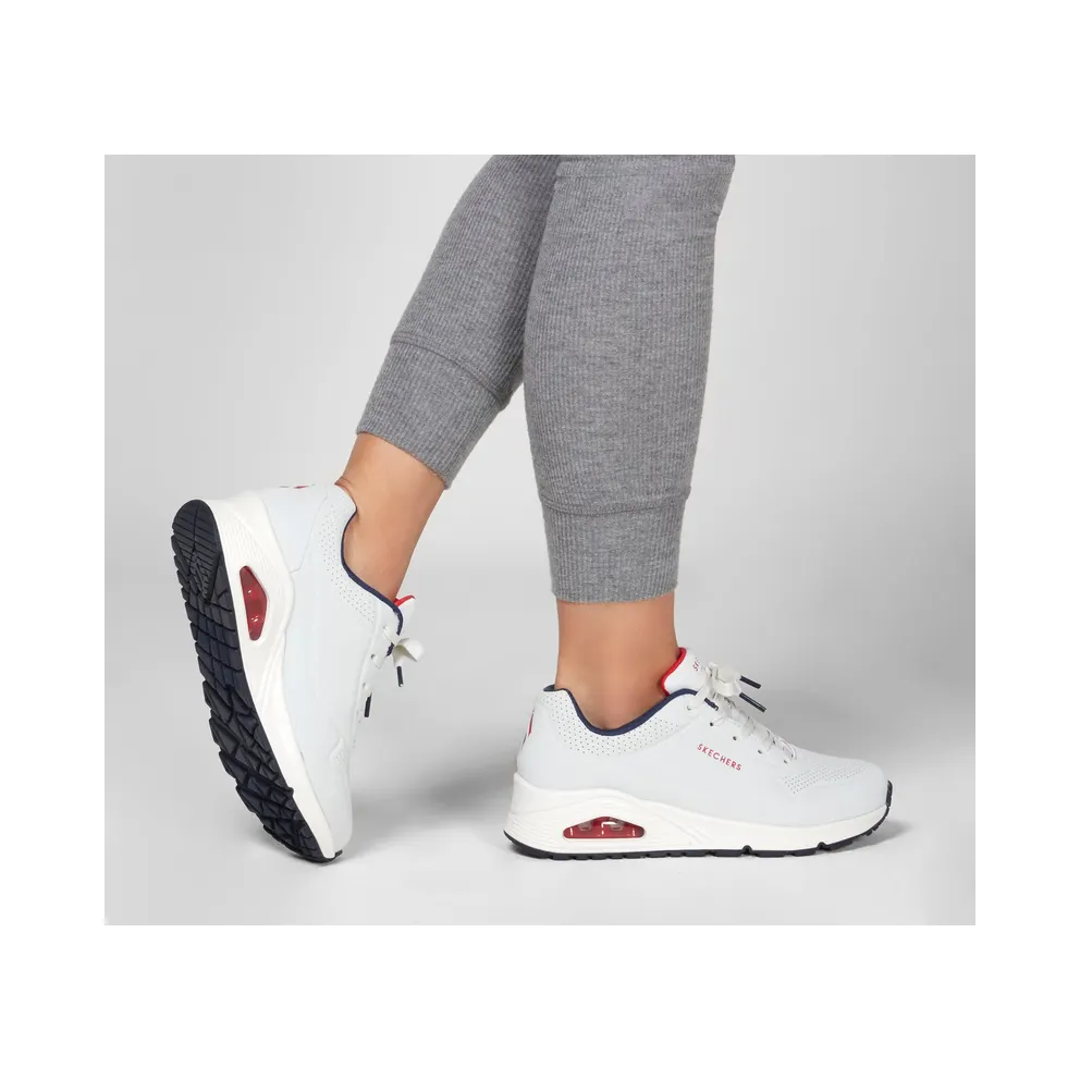 Skechers UNO – Stand on Air Sneaker White/Marine