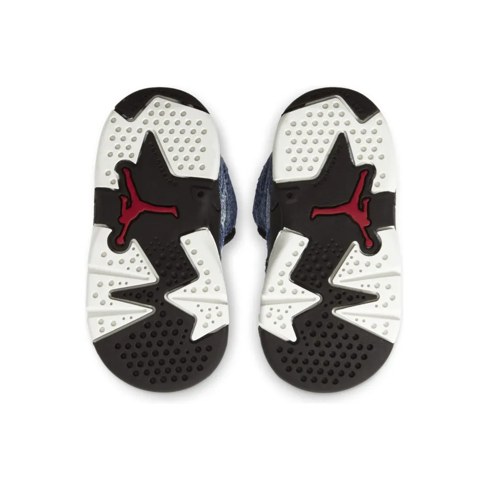 Jordan 6 Retro Washed Denim (TD) Washed Denim/Sail-Varsity Red-Black (CV5488-401)