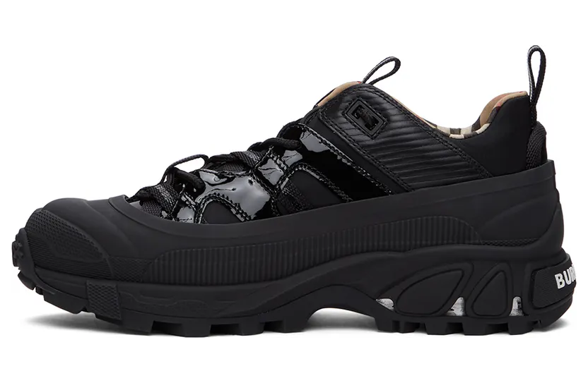 Burberry Black Patent Arthur Sneakers (8035440) (3)