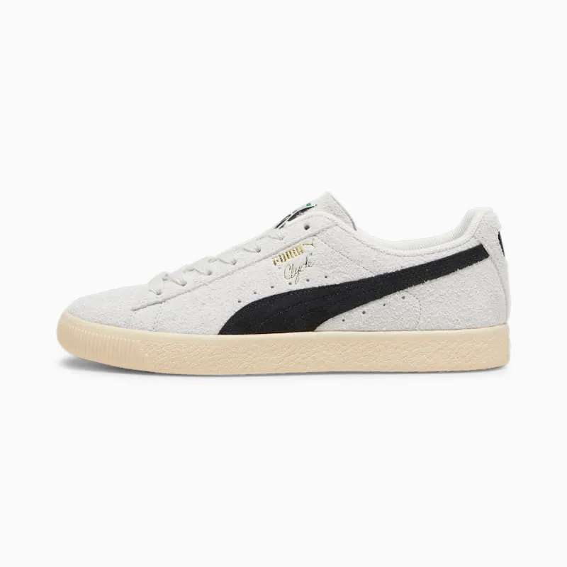 Puma CLYDE HAIRY SUEDE “White” (393115-01)