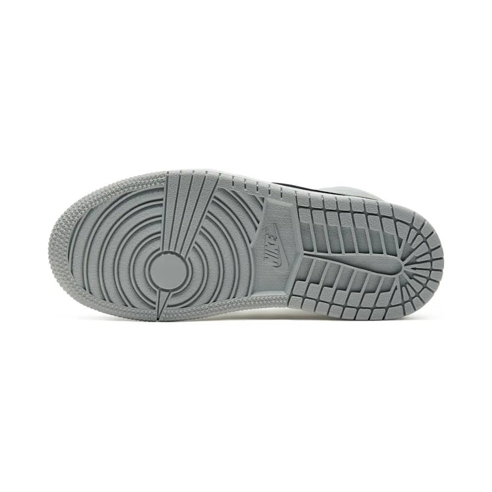Jordan 1 Mid Light Smoke Grey (PS) Light Smoke Grey/White-Black (640734-092)