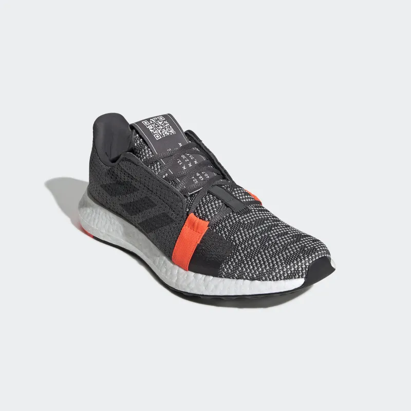 Adidas SenseBoost Go ‘Hi-Red Coral’ Grey Six/Core Black/Solar Red (G26942)