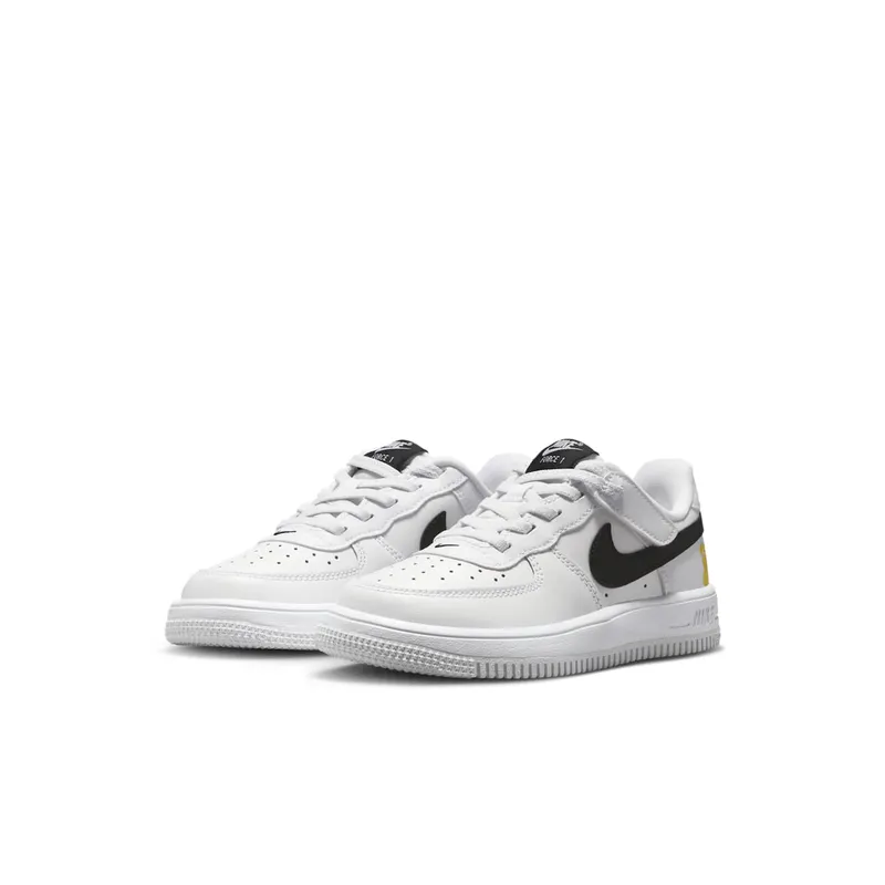 Nike Force 1 Low EasyOn PS “White Black Yellow Bear” (IR3985-121)