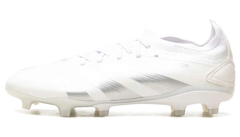 Adidas Predator 24 Pro FG “Cloud White Silver Metallic” (IG7778)