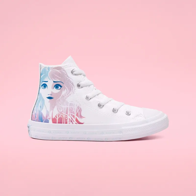 Converse Chuck Taylor All-Star Hi Frozen 2 White (PS) White/Multi-White (367353F)