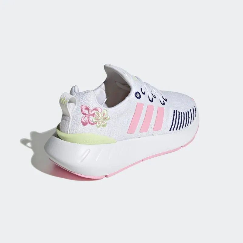 Adidas Swift Run 22 Cloud White / True Pink / Almost Lime (GZ0798)
