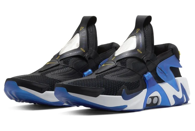 Nike Adapt Huarache Black Racer Blue (UK Charger)