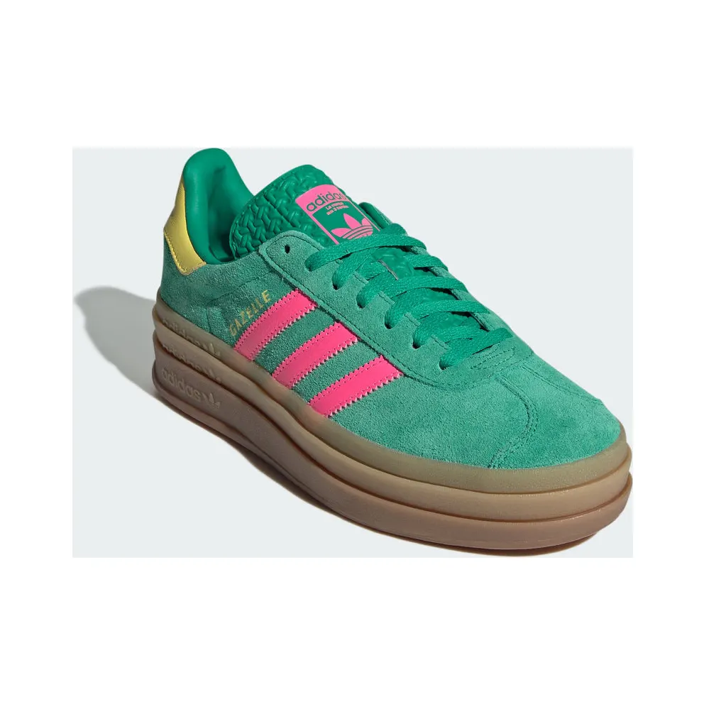 Adidas Gazelle Bold Court Green / Lucid Pink / Pure Sulfur (JH9668)