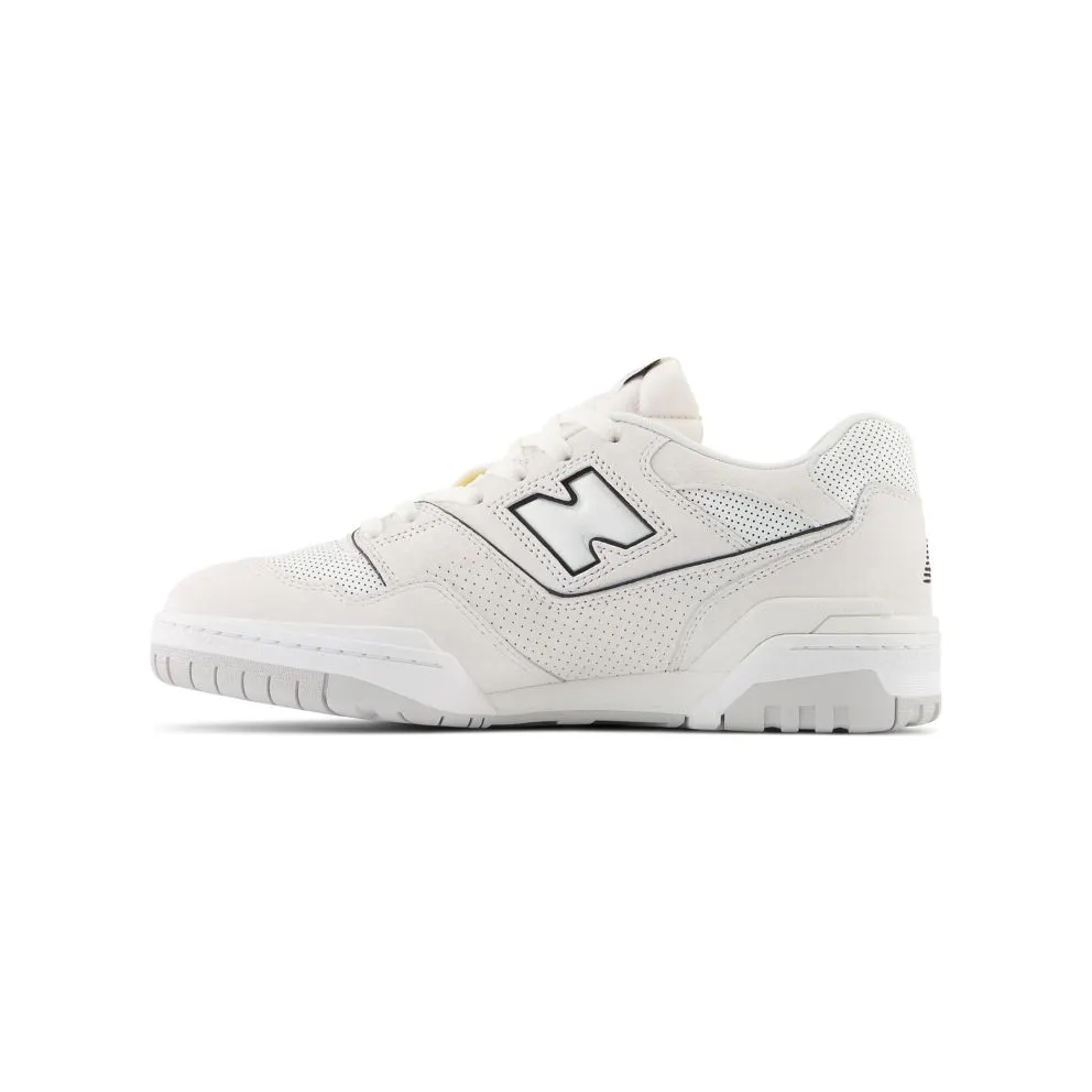 New Balance 550 White Perforated Leather Black (BB550PRB)