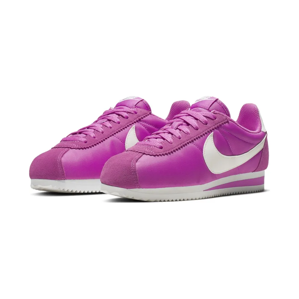 Nike Classic Cortez Nylon Active Fuchsia Summit White (W) Active Fuchsia/Summit White-Sail (749864-609)