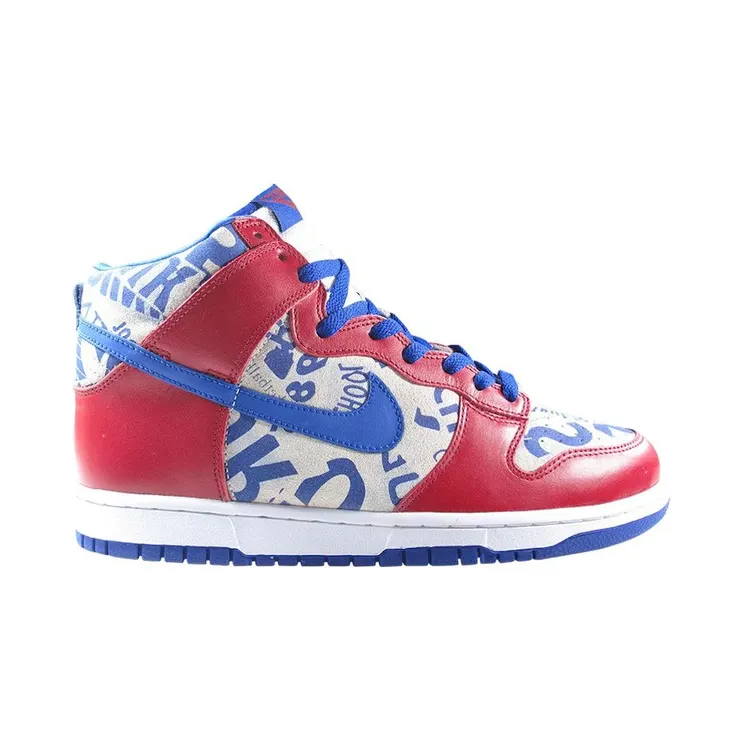 Nike Dunk High LTD Newspaper Pack Red White Blue (308612-641)