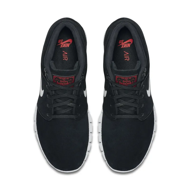 Nike  Stefan Janoski Max Mid L Black/White-University Red Black/White-University Red (807509-016)