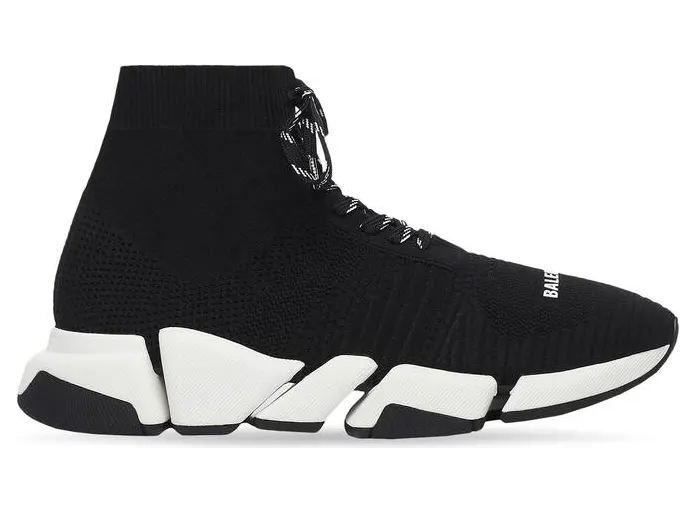 Balenciaga Speed 2.0 Lace Up Black White SS21 (W) (617214W2DB21015)