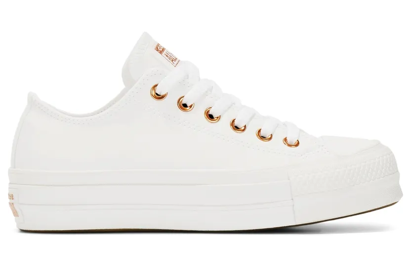 Converse Platform Chuck Taylor All Star Low Top voor dames White/white/white (564670C)