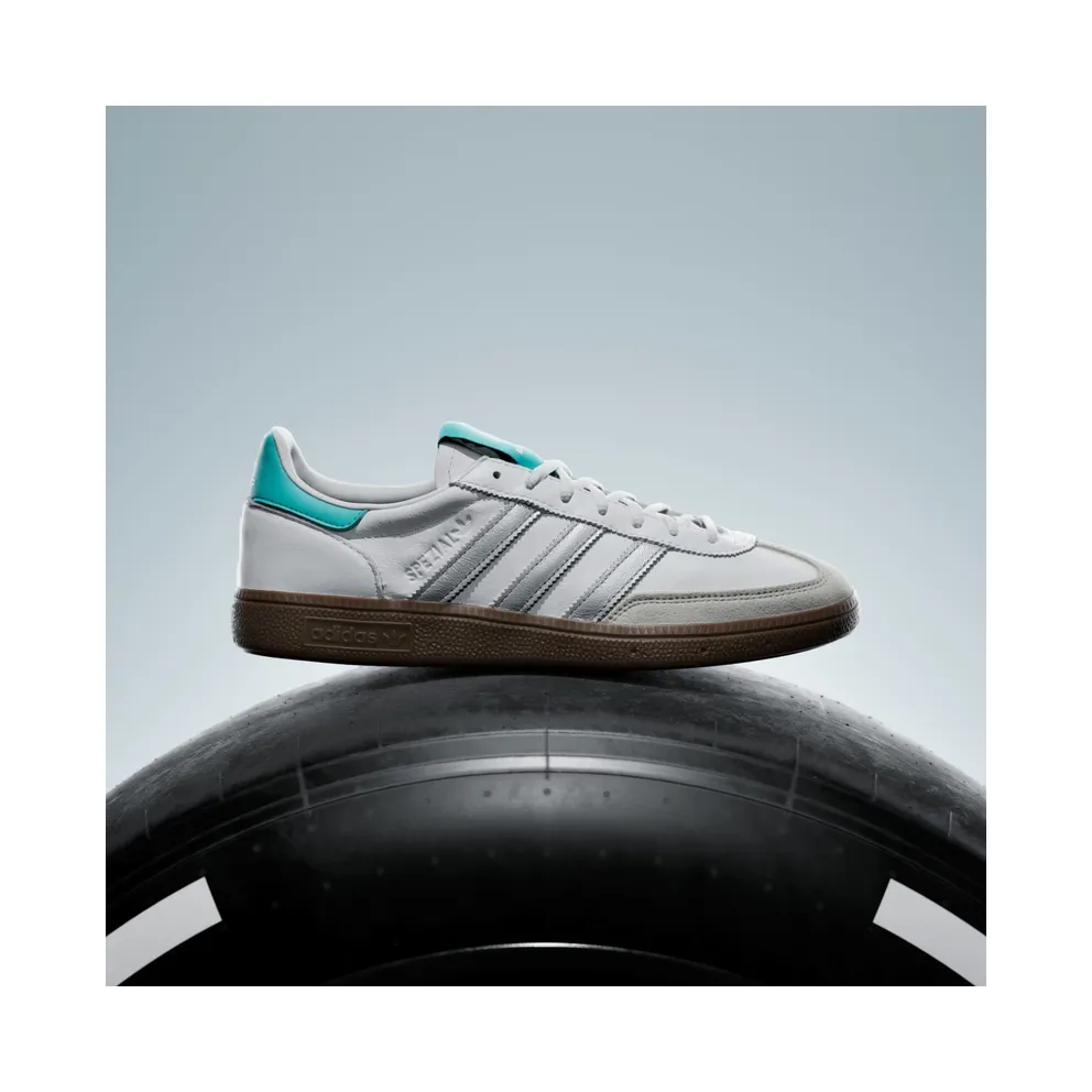 Adidas HANDBAL SPEZIAL MERCEDES Shoes Cloud White / Silver Metallic / Gum (KJ1178)