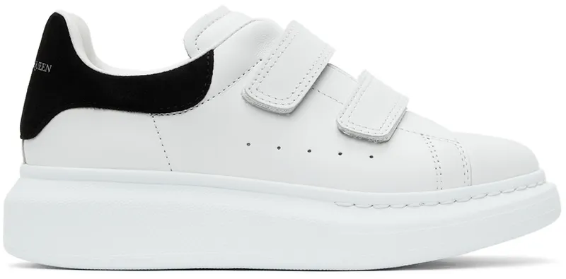 Alexander McQueen Kids White & Pink Oversized Velcro (687070WHX12)