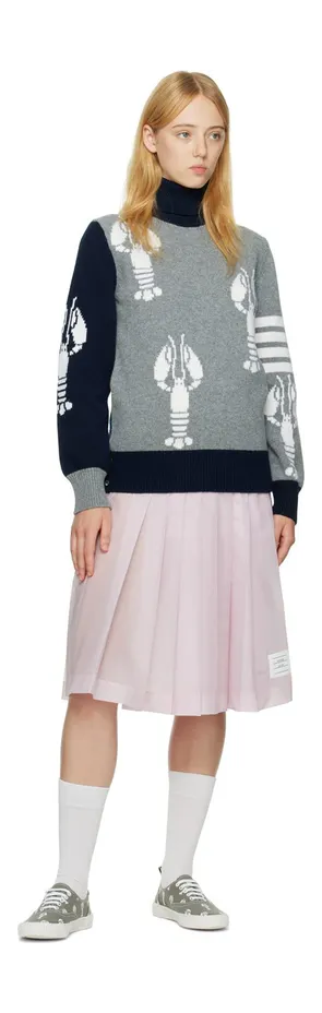 Thom Browne Gray Heritage Lobster 035 Med Grey (FFD063A-E0166) (5)