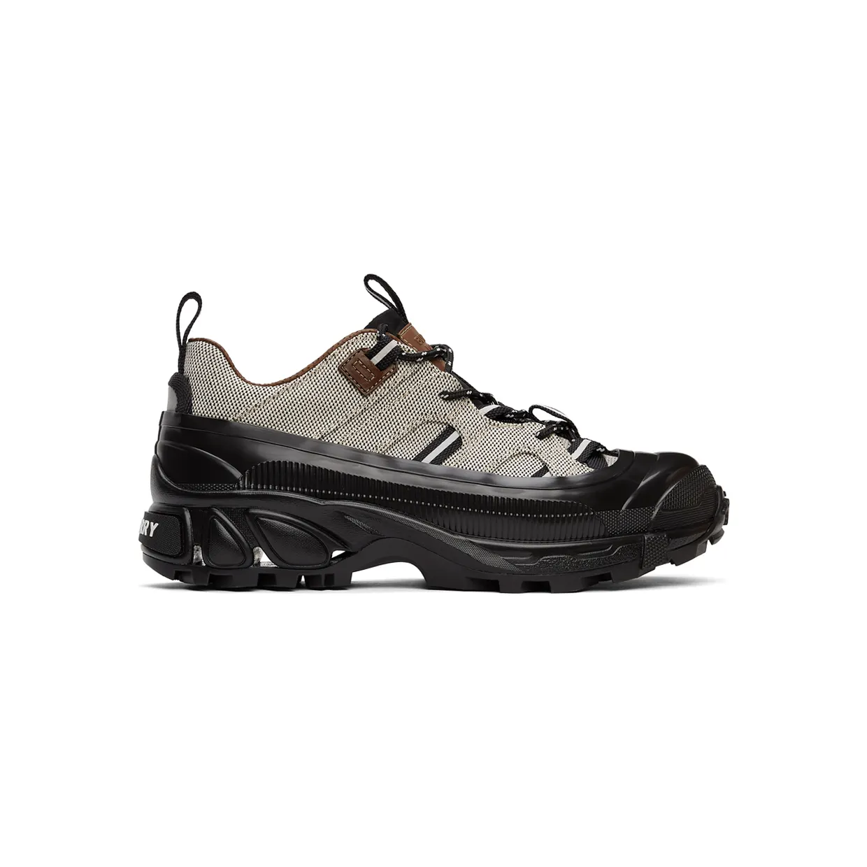 Burberry Black & White Canvas Arthur Sneakers (8038735)