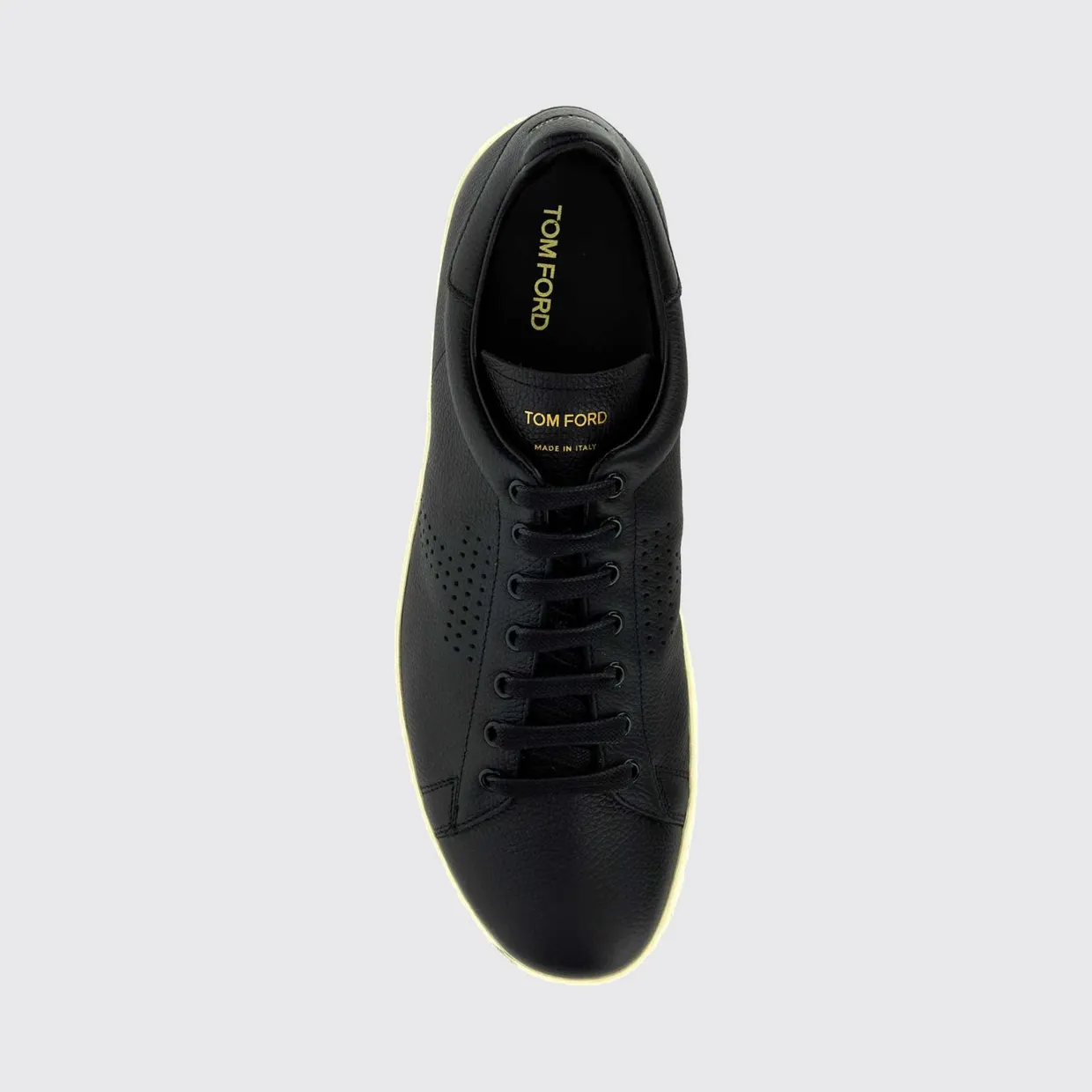 Tom Ford Warwick Sneakers in Grained Leather Black 1 (J1507LCL045LNWB) (2)
