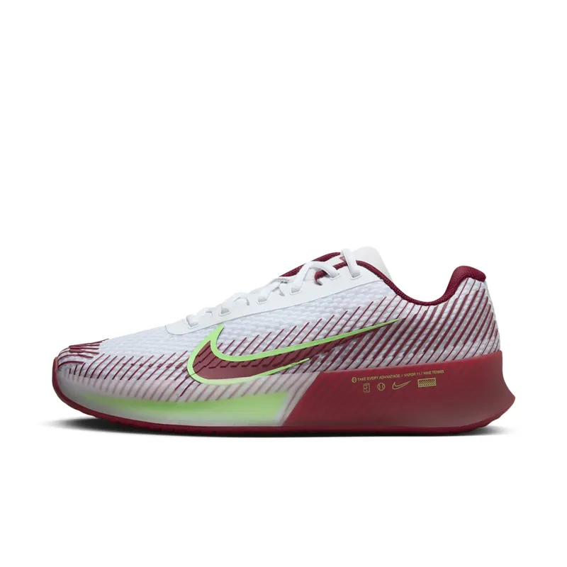 Nike Court Air Zoom Vapor 11 HC White Team Red Lime Blast (DR6966-104)