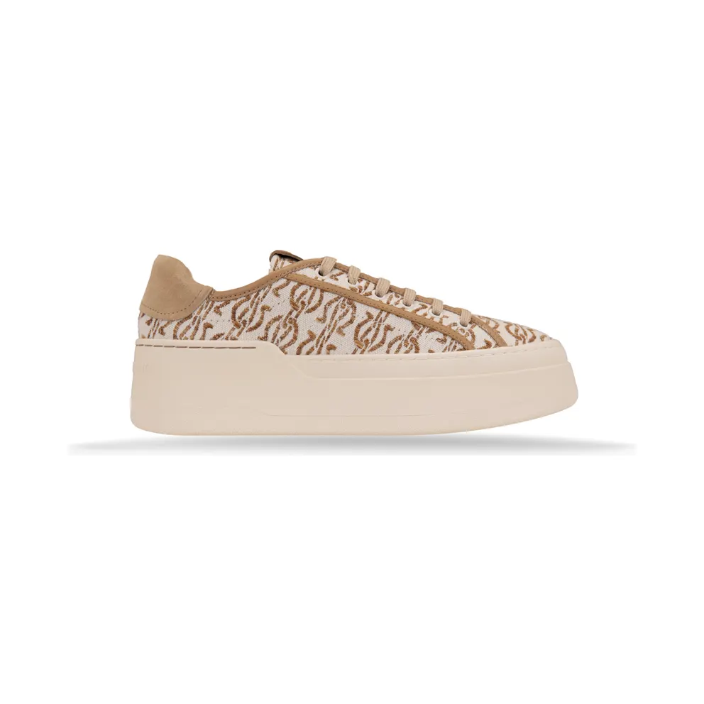 Salvatore Ferragamo Dahlia Tex Naturale “Naturale/White” (0774507)