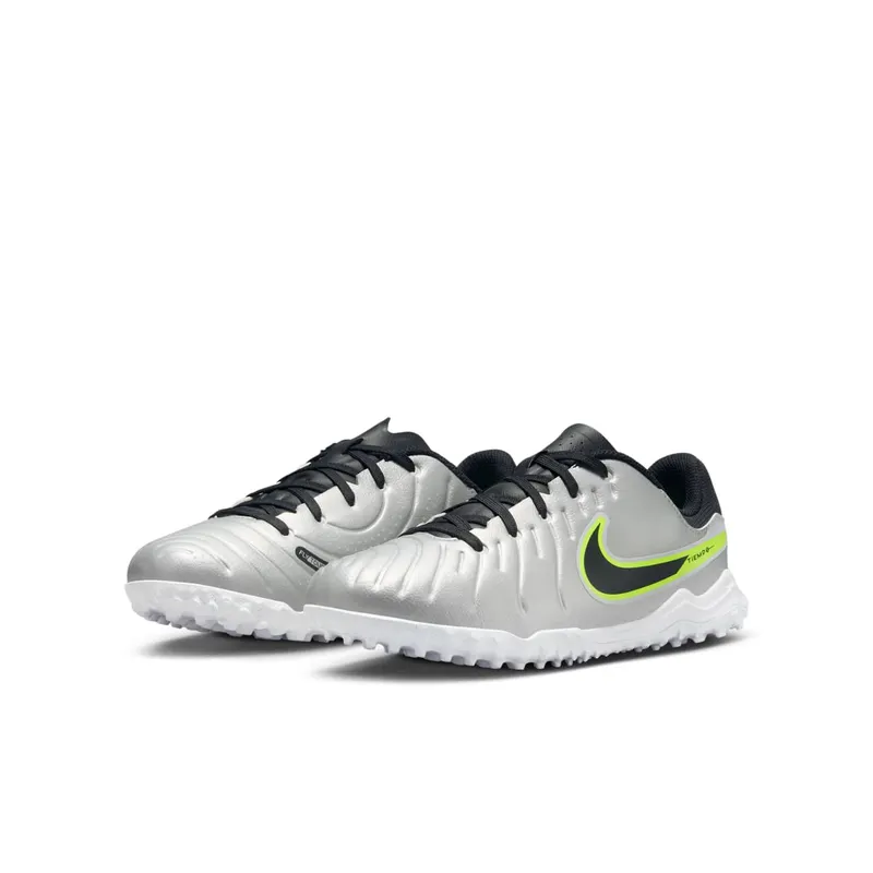 Nike Tiempo Legend 10 Academy TF Metallic Silver Volt Black (DV4351-001)