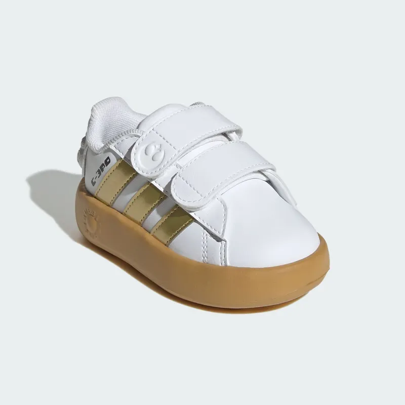 Adidas ADIDAS STAR WARS GRAND COURT 2.0 Shoes PEUTERS Cloud White / Gold Metallic / Preloved Bronze (IH1138)