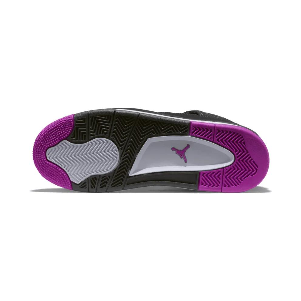 Jordan 4 Retro Fuschia (GS) Black/Fuschia Flash-Liquid Lm-White (705344-027)