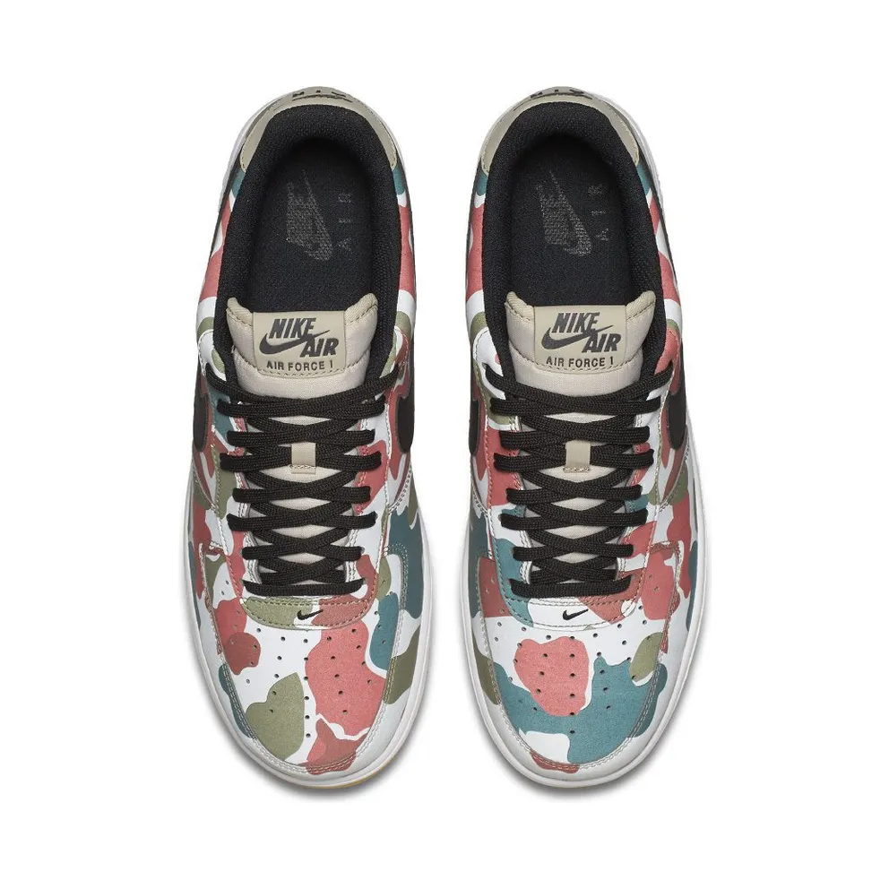 Nike Air Force 1 Low Reflective Duck Camo String/Black-White-Gum Light Brown (718152-201)