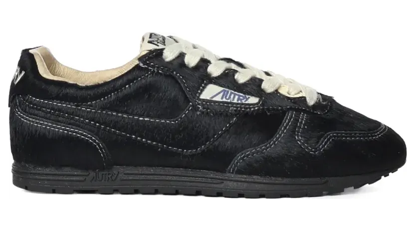 Autry Sneakers met ponybont-effect – Zwart (WSLWBN06)